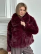 Шуба з еко хутра, колір Бордовий Fashion NG_833Bordo L 2000001001905 - изображение 3