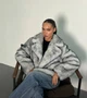 Шуба з еко хутра, колір Сірий Fashion NG_832Grey M 2000001001929 - зображення 3