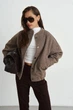 Теплий бомбер, колір Коричневий Rica Mare 8RM_4299Brown S 2000000991221 - изображение 5