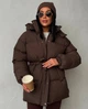 Куртка з поясом, колір Коричневий Fashion NG_033Brown M 2000001000274 - зображення 1