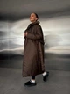 Подовжена куртка-ковдра, колір Коричневий Fashion NG_318Brown M 2000001000120 - изображение 4