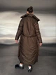Подовжена куртка-ковдра, колір Коричневий Fashion NG_318Brown M 2000001000120 - изображение 6