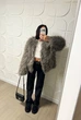 Шуба з еко хутра, колір Сірий Fashion NG_660Grey M 2000001002094 - зображення 2