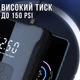 Автомобильный аккумуляторный компрессор М 007 портативный насос насадки для накачивания LED фонарик цифровой манометр автономная работа - изображение 3