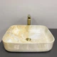 Умывальник (раковина) VBI PALERMO MARBLE YELLOW накладной - изображение 2