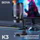 Мікрофон конденсаторний Boya K3-02 RGB Black - зображення 5