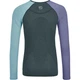 Термофутболка женская анатомическая Ortovox 120 Comp Light Long Sleeve Wmn Dark arctic grey L (100080947) - изображение 5