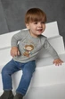 Комплект Levi's 2в1 для малюків: кофта та джинси Сіро-синій (424 set pvu grey (86 (18m)) - зображення 3
