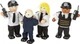 Zestaw figurek Tidlo Wooden Dollhouse Lalki Policjanci i Złodziej 11 cm 4 szt 2999932 (5012824001427) - obraz 1