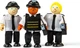 Zestaw figurek Tidlo Wooden Dollhouse Lalki Policjanci i Złodziej 11 cm 4 szt 2999932 (5012824001427) - obraz 2