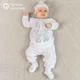 Костюм для крещения мальчика Мамине Сонечко 62 размер Монохром цветы серебро (вышиванка, брюки, шапка и пинетки), велюр белый + мешочек для первых волос в подарок (арт.12219) - изображение 2