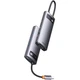 USB-хаб Type-C Baseus Metal Gleam Series 7 in 1 Multifunctional Gray (WKWG040013) - изображение 2