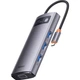 USB-хаб Type-C Baseus Metal Gleam Series 7 in 1 Multifunctional Gray (WKWG040013) - изображение 3