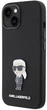 Панель Karl Lagerfeld Silicone Ikonik Metal Pin для Apple iPhone 15 Black (3666339165994) - зображення 2