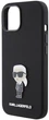 Панель Karl Lagerfeld Silicone Ikonik Metal Pin для Apple iPhone 15 Black (3666339165994) - зображення 5