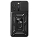 Чехол Primo Shockproof для Apple iPhone 15 Pro Max - противоударный, с подставкой и шторкой для камеры - Black - изображение 1