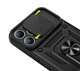 Чехол Primo Shockproof для Apple iPhone 15 Pro Max - противоударный, с подставкой и шторкой для камеры - Black - изображение 5