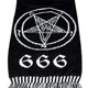 Шарф Talisman Hail Satan (pentagram) Черный (SHS23) - изображение 3