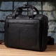 Портфель для мужчин из натуральной кожи Vintage 23042 Черный - изображение 9