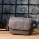 Сумка из натуральной кожи для стильных женщин Vintage 22974 Серый - изображение 10