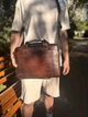 Мужская сумка для ноутбука Vintage из натуральной кожи коричневого цвета формата А4 (bg204fash70) - изображение 12