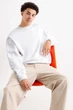 Свитшот из хлопка оверсайз C&A 22299132c50 XXL белый (100003488) - изображение 3