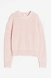 В'язаний светр H&M 1213827002c50 M рожевий (100003411) - зображення 4
