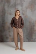 Жіночі брюки слоучі Алекс бежеві, M ART KNIT 042780 - зображення 4