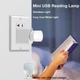 Портативний світильник-нічник LED 1W 5 B від USB з холодним/теплим освітленням до 50 см, білий - зображення 5