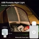Портативний світильник-нічник LED 1W 5 B від USB з холодним/теплим освітленням до 50 см, білий - зображення 6