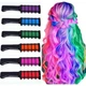 Набір крейди для волосся в гребінці 10 шт 10 см Hair chalk для дітей та дорослих, різнокольорові - зображення 2