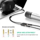 Аудиокабель UGREEN AV141 3.5mm male to 2xFemale Audio Cable Aluminum Case 0.2m Black (UGR-30619) - изображение 7