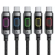 Кабель ACEFAST C21-04 USB-A to USB-C fantasy color series braided Charging data cable Black (6974316284673) - изображение 5