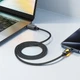 Кабель ACEFAST C21-04 USB-A to USB-C fantasy color series braided Charging data cable Black (6974316284673) - изображение 7