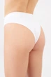 Труси бразиліана жіночі безшовні в рубчик Giulia BRASILIAN BRIEFS RIB S/M White, Жіночі труси - зображення 3