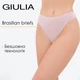 Труси бразиліана жіночі безшовні Giulia BRASILIAN BRIEFS COLOR L/XL Pink-burnished lilac, занижена посадка, гладкі краї, непомітні під одягом - зображення 1