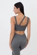 Топ жіночий із асиметричними бретелями Giulia TOP RIB CO M/L Grey-graphite, Топи на широких бретелях - зображення 3