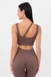 Топ женский с ассиметричными бретелями Giulia TOP RIB CO M/L Brown-chocolate, Топы на широких бретелях - изображение 3