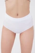 Высокие бесшовные женские трусики брифы Giulia MIDI BRIEFS L/XL White, из микрофибры, бельё повседневное - изображение 4