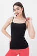 Женская бесшовная майка на тонких бретелях Giulia CAMISOLE L/XL Black-black, бесшовный летний верх, чёрный - изображение 3