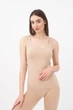 Майка женская бесшовная на широких бретелях Giulia TANK S/M Beige-naturale, легкая, дышащая, мягкая, для спорта и повседневной носки - изображение 2