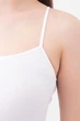 Майка женская бесшовная на тонких бретелях Giulia CAMISOLE S/M White, легкая, дышащая, для спорта и повседневной носки - изображение 5