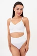 Женские бесшовные слипы Giulia HI-LEG SHAPEWEAR L/XL с корректирующим эластичным поясом, моделирующие, поддержка талии, белый White - изображение 6
