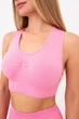 Безшовний жіночий спортивний топ Giulia TOP SPORT SHAPE S/M з мікрофібри, підтримка, фітнес, тренування, рожевий Pink-rosa pink - зображення 4
