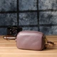 Сумка кросс боди через плечо женская из натуральная кожи Vintage leather-22891 Розово-лиловая - изображение 11