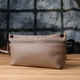 Сумка кросс боді через плече жіноча з натуральної шкіри Vintage leather-23005 Світлий тауп - зображення 10