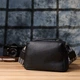 Женская сумка на два отделения из натуральной кожи Vintage 22919 Черный - изображение 10