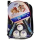 Набор ракеток 729 SUPER COLOR (2 rackets+3 balls) Черно-красный (1639) - изображение 1