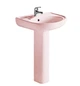 Комплект раковина с ножкой RAK Ceramics Cynthia Wash Basin 57 см Розовый (1706408057) - изображение 1