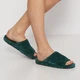 Женские домашние тапочки с открытым носком FX shoes Валенсия 7208 39 25 см Зеленые (2820000018151) - изображение 2